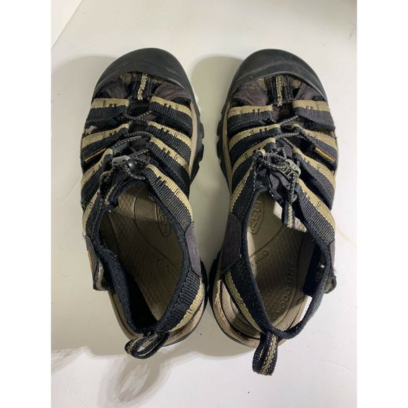 Keen Men\'s Newport H2 Sandal,Black, yellow 10.5 M main image 4